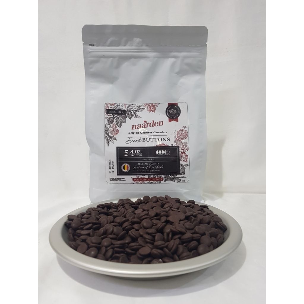 Naarden Dark Belgian Chocolate 54%(Button)1kg