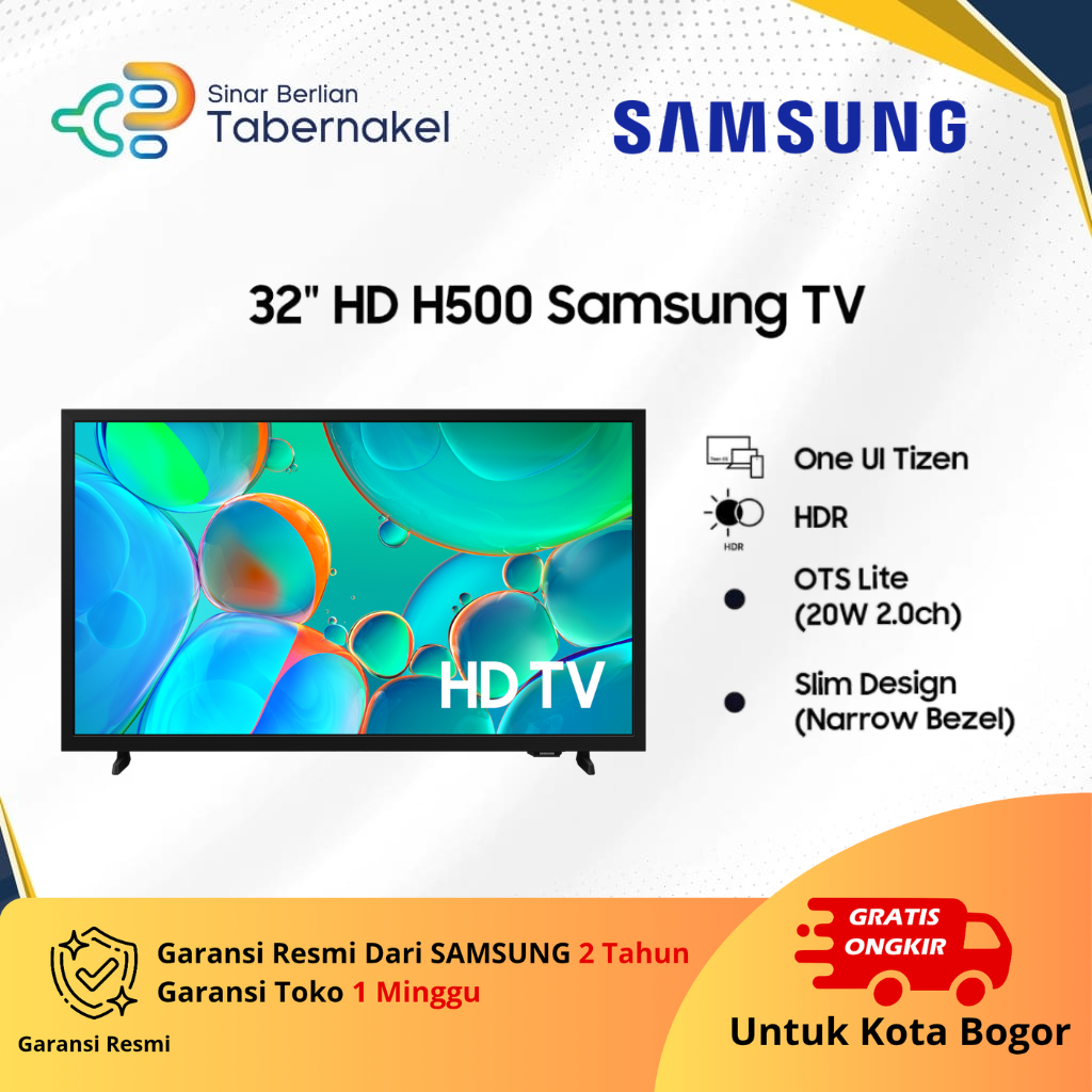 LED TV Samsung 32 Inch UA32H5000 – Resolusi Full HD, Wide Color Enhancer, ConnectShare USB, Clear Mo