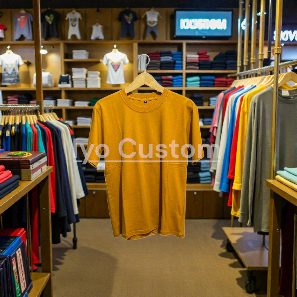KAOS POLOS MUSTARD