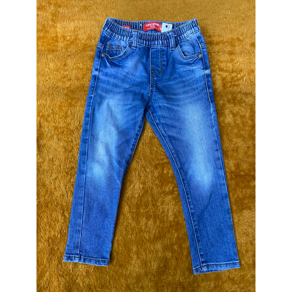 PL celana jeans panjang anak cowok Cool jeans size 5 ukuran 7-8 thn LP 70 cm