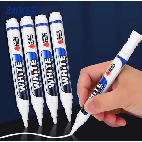 [HARGA PER PCS] Spidol Baoke Bullet Point MP2936 - Tinta Permanen, Ujung Bulat, Cocok untuk Menggamb