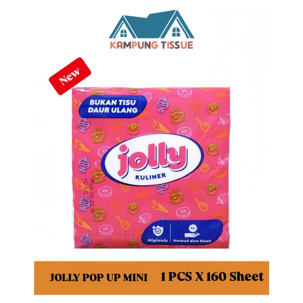 TISSUE KULINER JOLLY POP UP MINI / tisu restoran jolly