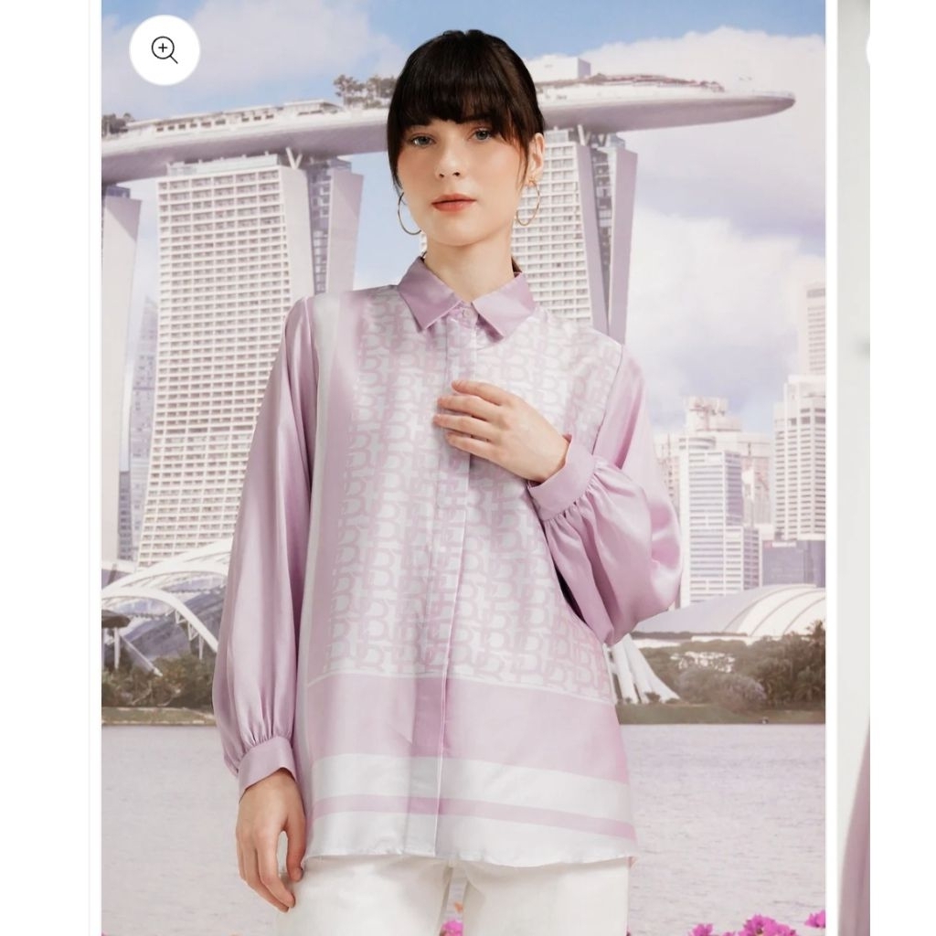 ‼️SOLD‼️Benang jarum yoke shirt monogram (split payment)