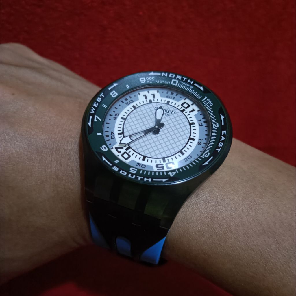 jam pria swatch scuba authentic