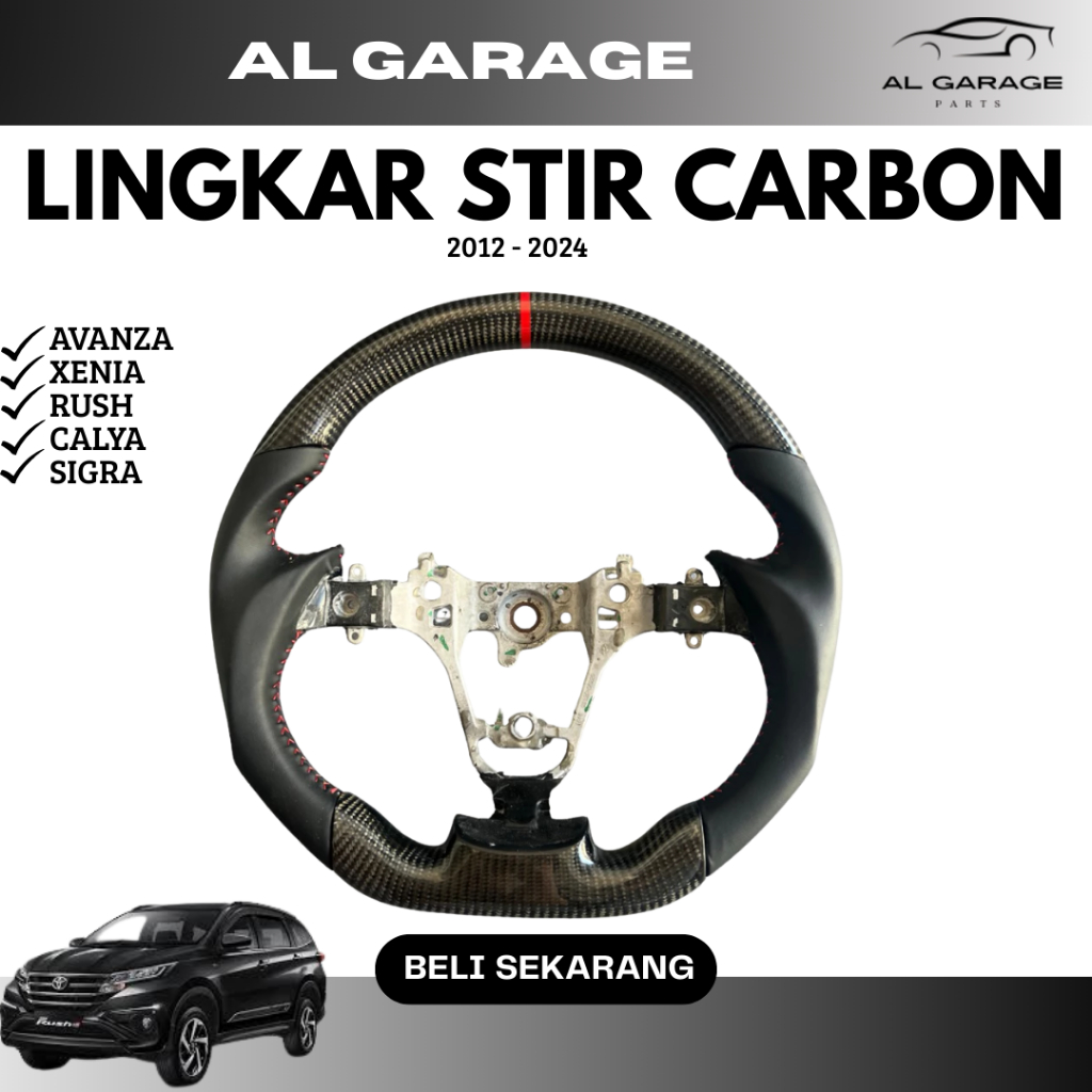 LINGKAR STIR CARBON AVANZA XENIA RUSH CALYA SIGRA 2012 - 2024