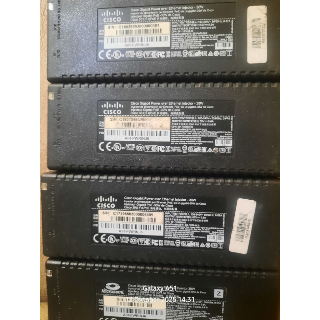 Cisco poe injecror j6 ory