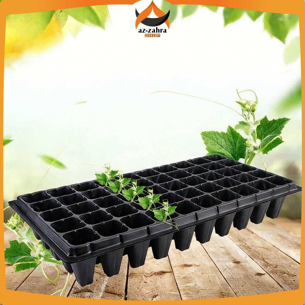 Pot Tray Semai Bibit Benih Wadah Persemaian Sayur Plastik Praktis / Tray Semai Tanaman Plastik Pembi