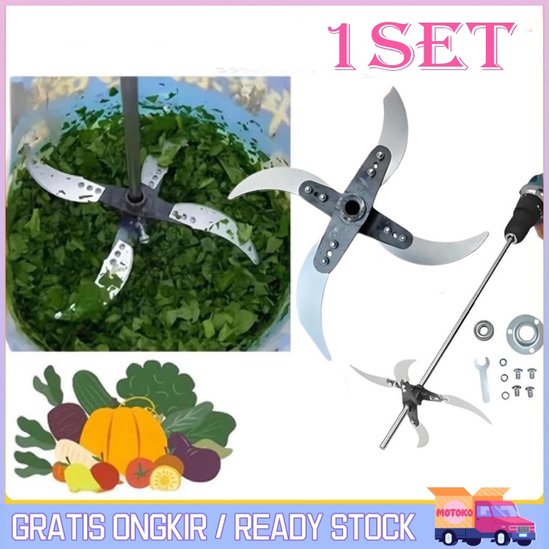 Set Lengkap Pisau Cacah Sayuran Pakan Ternak Pisau Cacah Rumput Pakan Ternak Alat Cacah Rumput Pakan