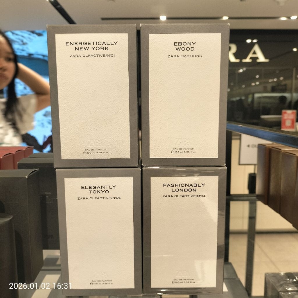 PARFUM ZARA X JO MALONE MAN LAKI LAKI TOKYO - LONDON - NEW YORK - EBONY WOOD