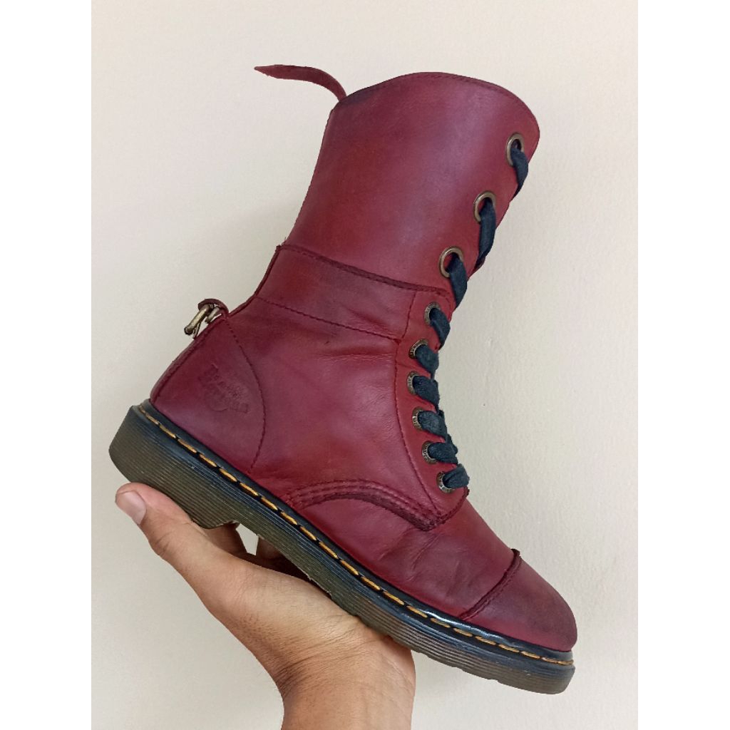 Dr. Martens Triumph Aimilita Aimille Red Tartan/ Maroon 1914