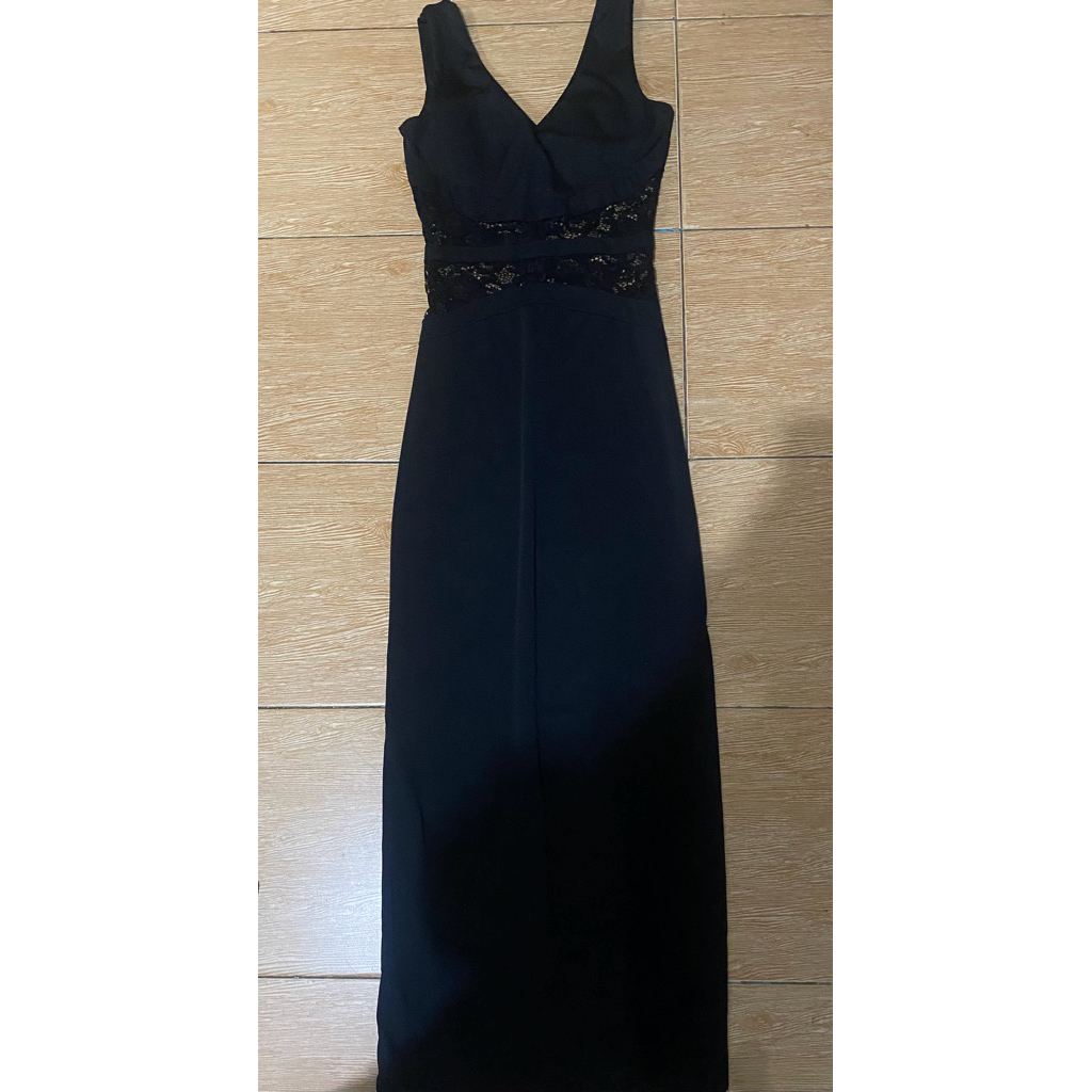 PRELOVED dress hitam panjang