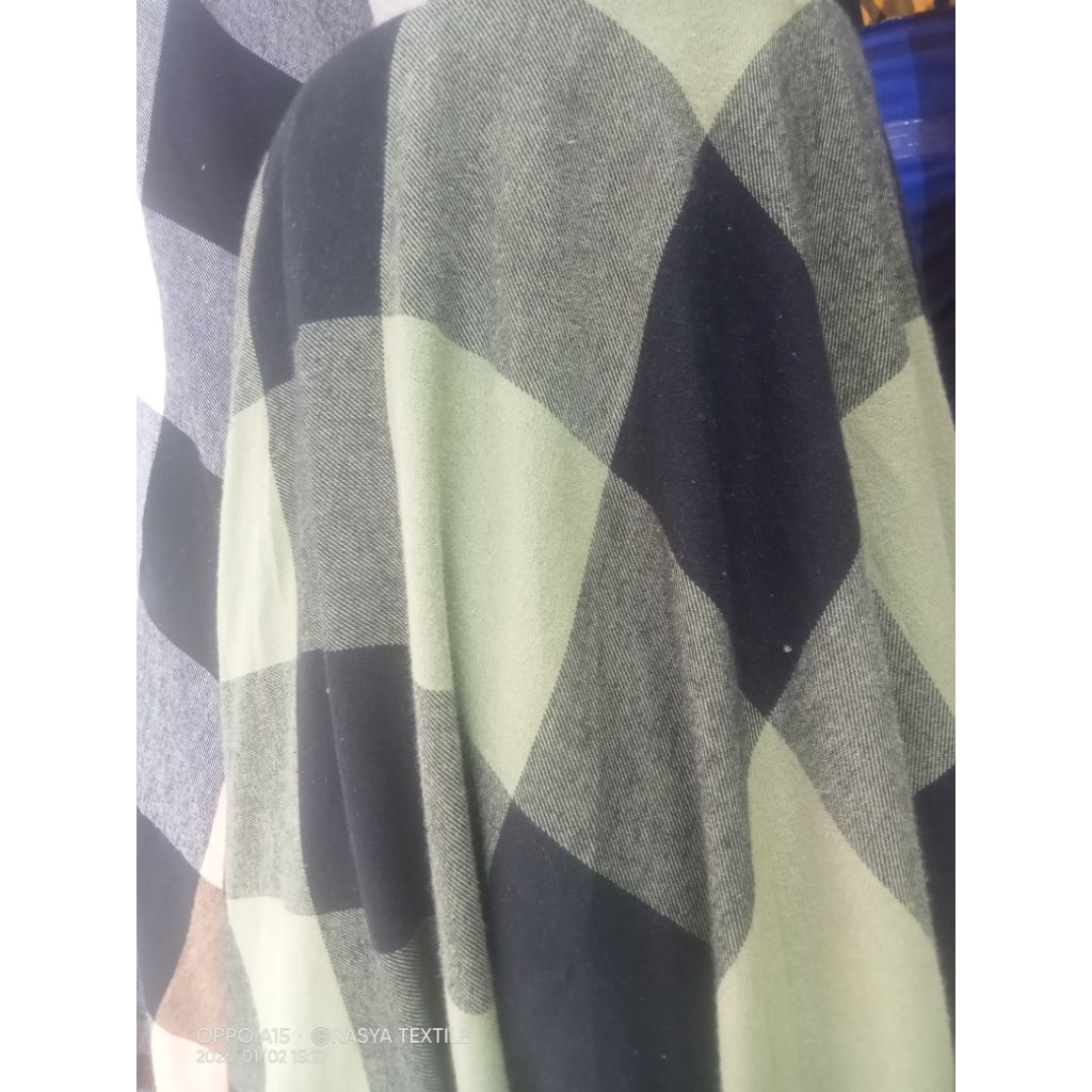 kain katun planel bahan katun planel motif kotak kotak premium bahan kain katun planel meteran bahan