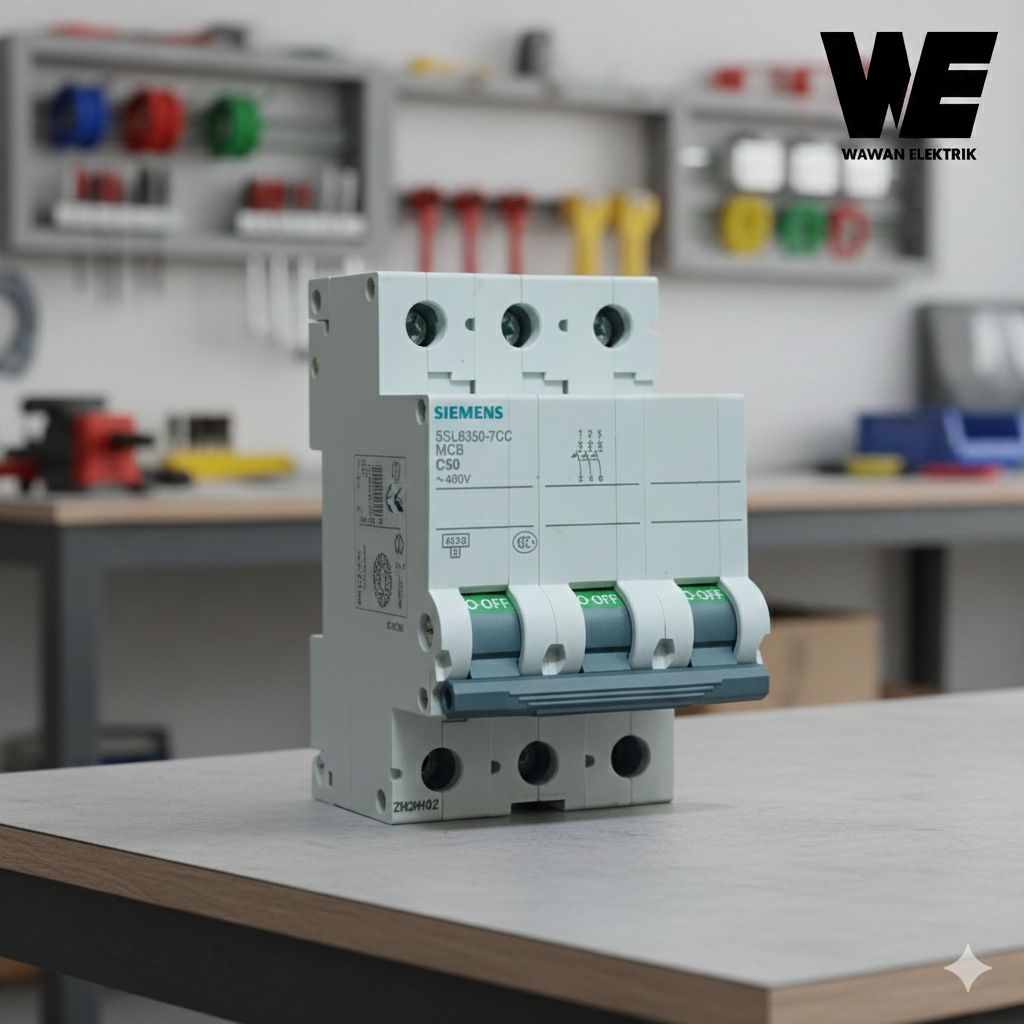 MCB SIEMENS  3P  6A. 50A. BARU GRESSS 