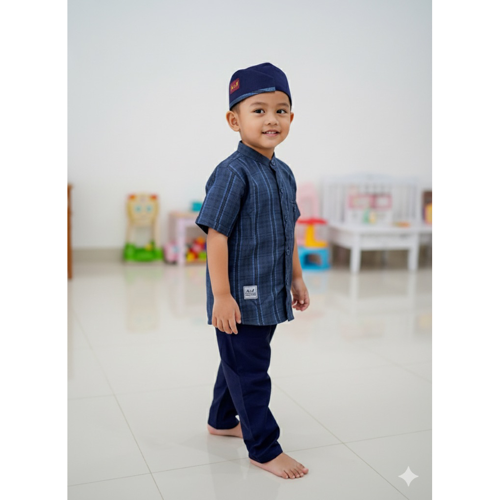 Setelan Koko anak Salur Aljami Lengan pendek / Setelan koko anak Salur / koko anak aljami lengan pen