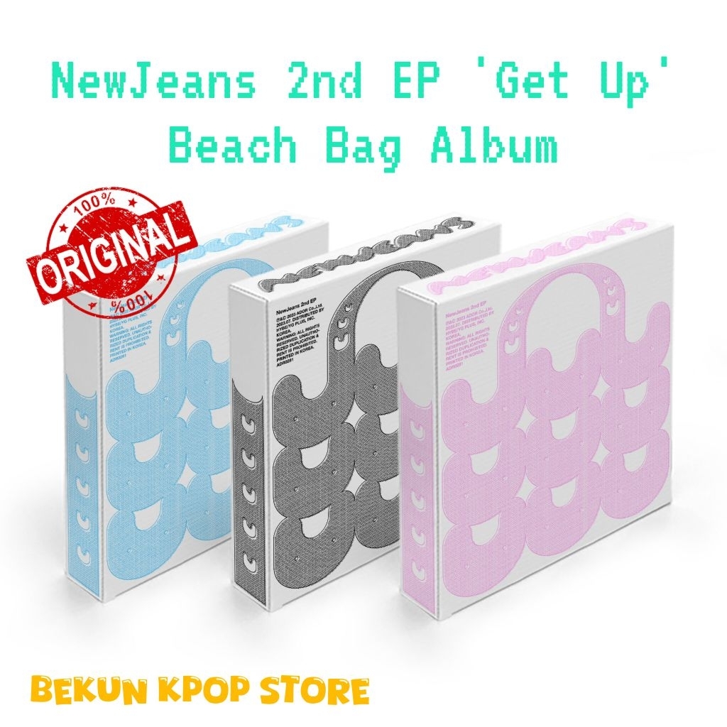 [BACA DESKRIPSI] NewJeans 2nd EP 'Get Up' Bunny Beach Bag Album | Original Album