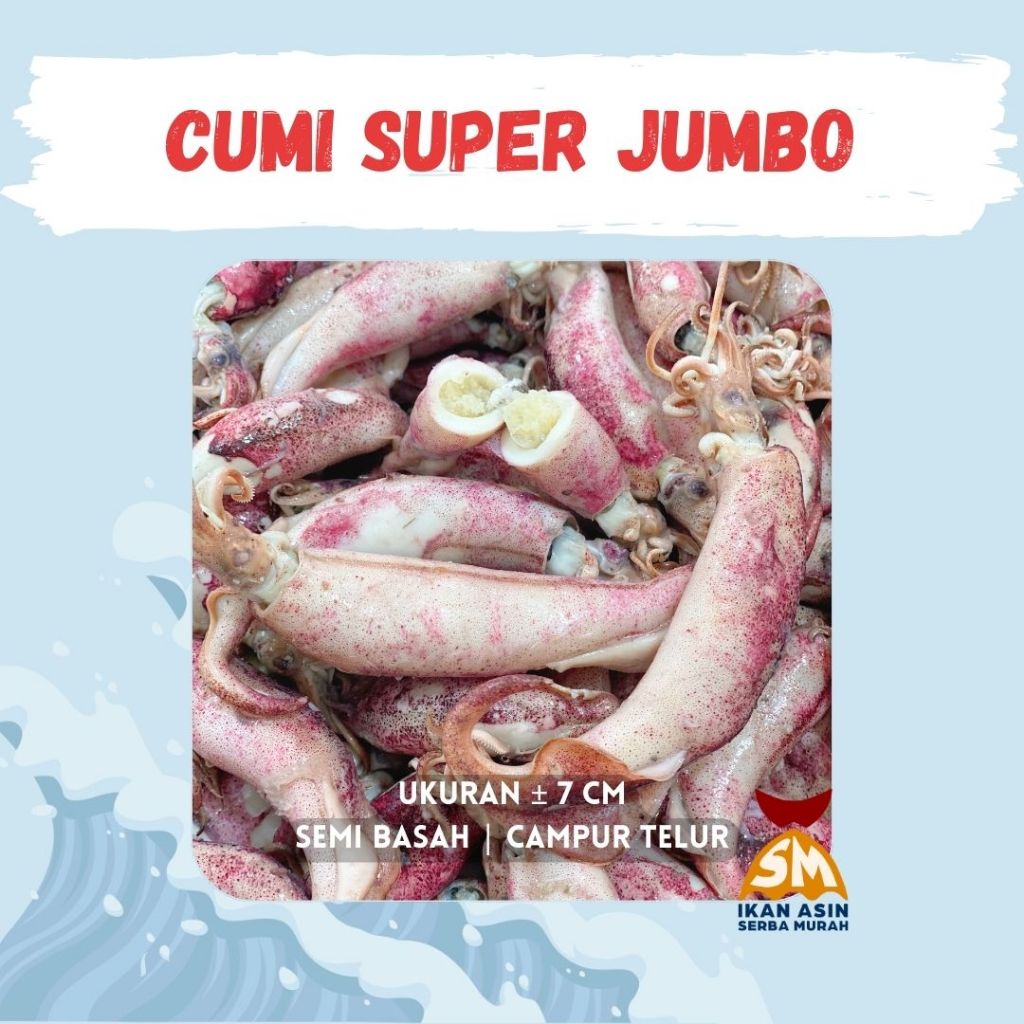 Cumi Super Jumbo | Cumi Asin Sotong | Ikan Asin