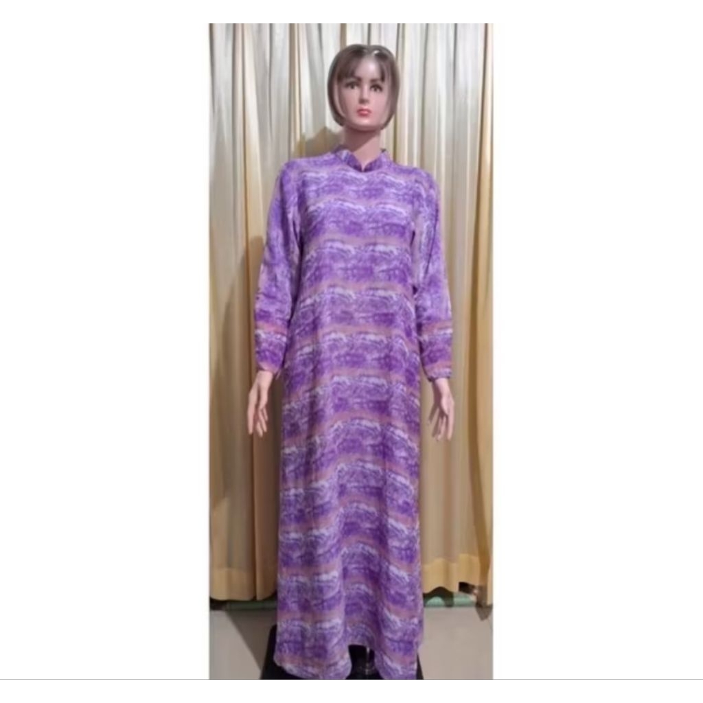 gamis wanita warna ungu