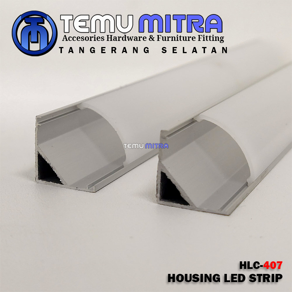 RUMAH LAMPU SUDUT, Rumah lampu LED Strip, LED Houshing, Cover Lampu Led stripe Rumah Lampu SIKU 3 Me