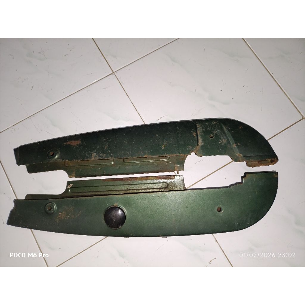 katengkas case tutup rantai rante Honda unyil C50 Cub50 C100 C102 hijau original