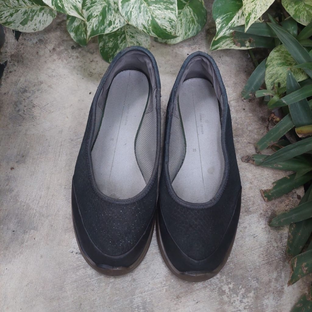 sepatu flat second ecco size 39(25cm)