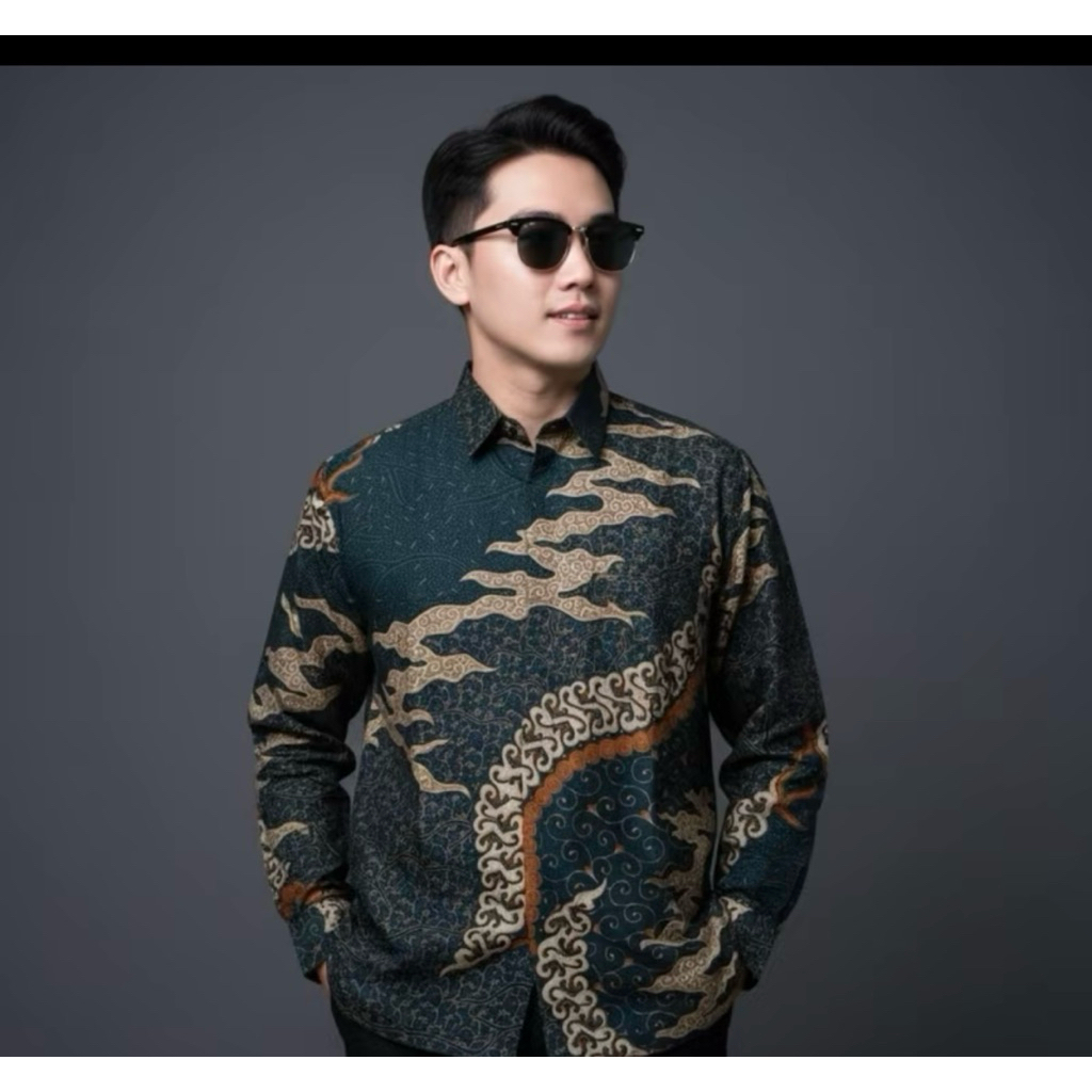 CAKRA HIJAU EMERAL batik bahan katun prima premium lapis furing hero