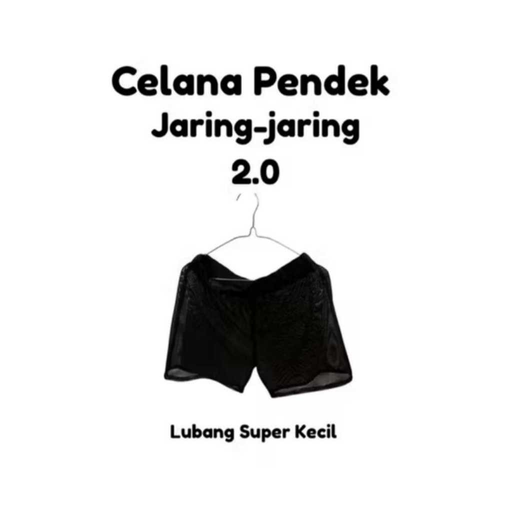 Celana Boxer Celana Pendek Pria Wanita Transparan Jaring