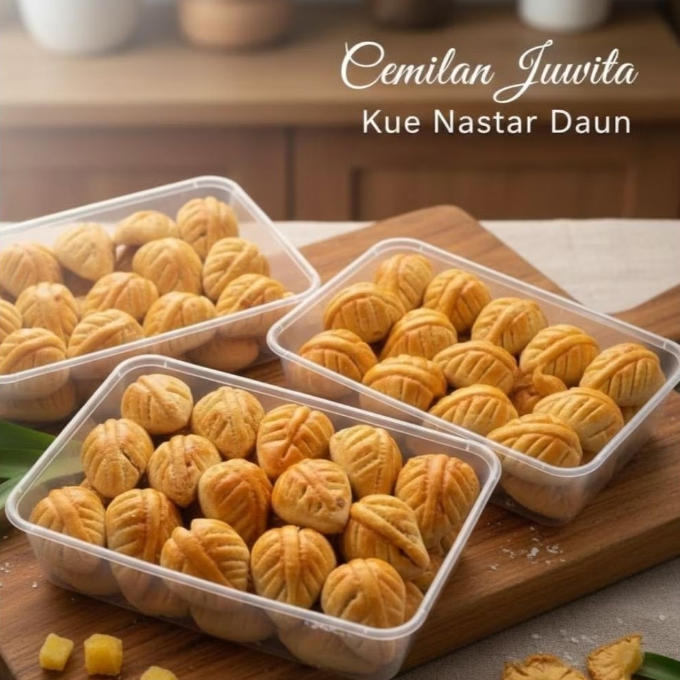 Kue Nastar Daun Jumbo isi Nanas