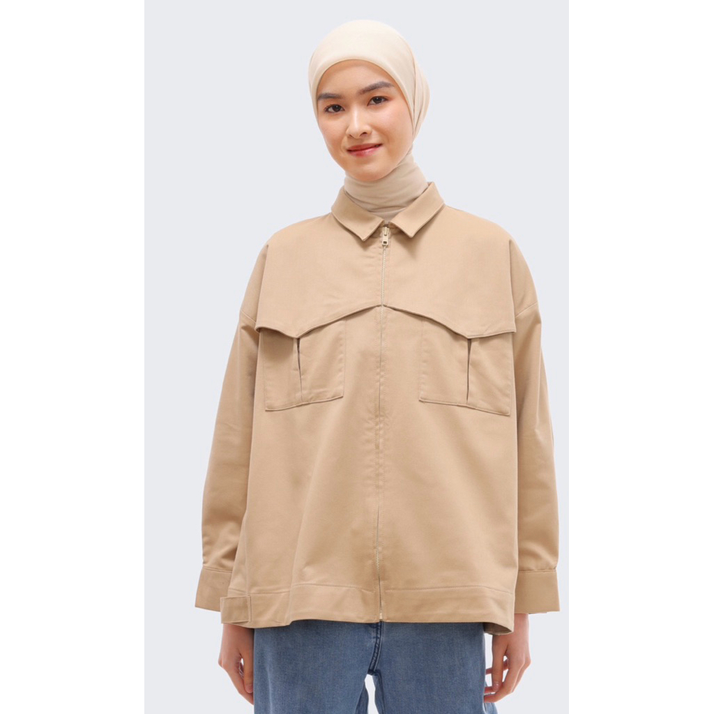 Bliane Jacket Riamiranda Travel Atasan Wanita RM Jaket Ria Miranda
