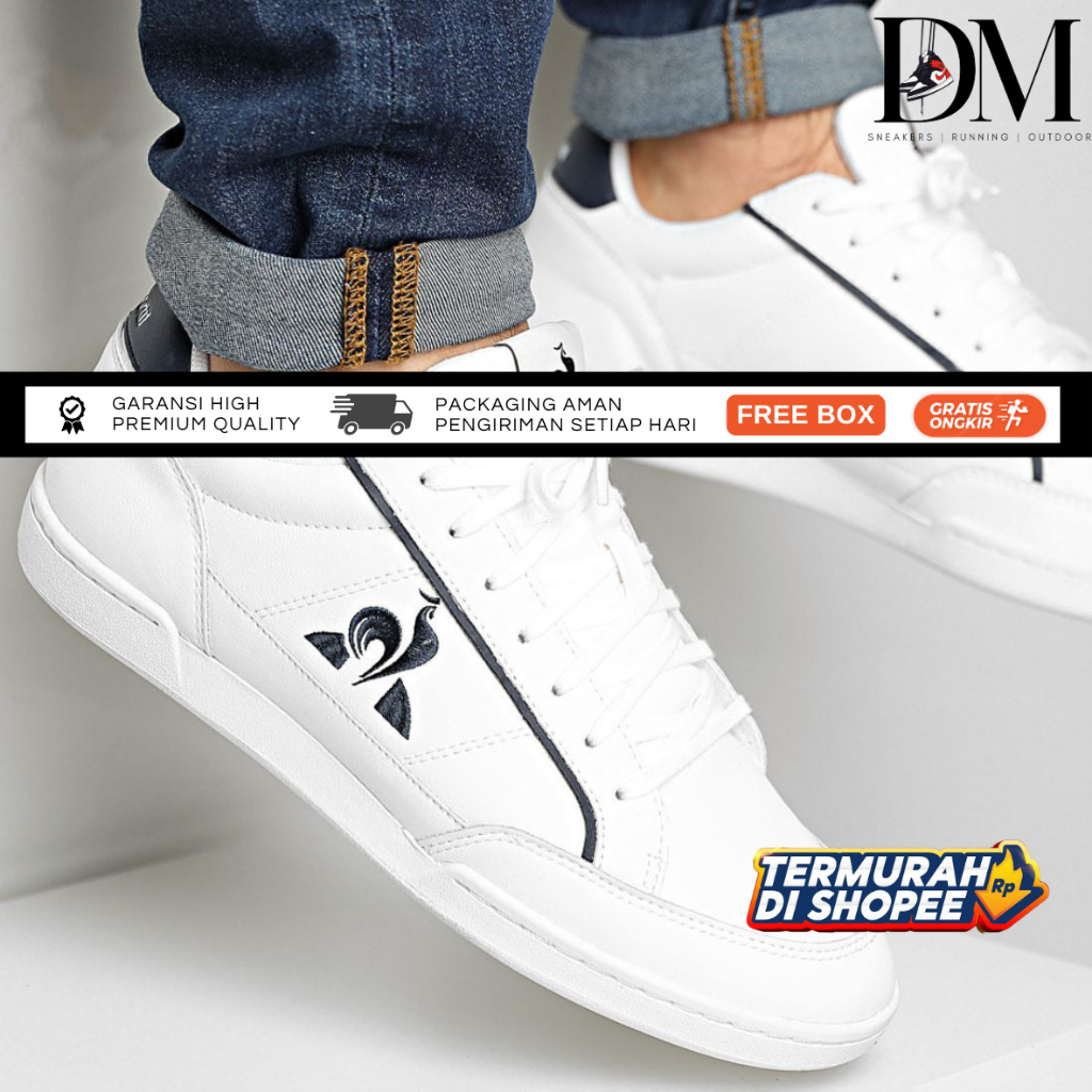 SEPATU CASUAL SNEAKERS PRIA LE COQ SPORTIF TERBAIK DAN TERMURAH DI SHOPEE