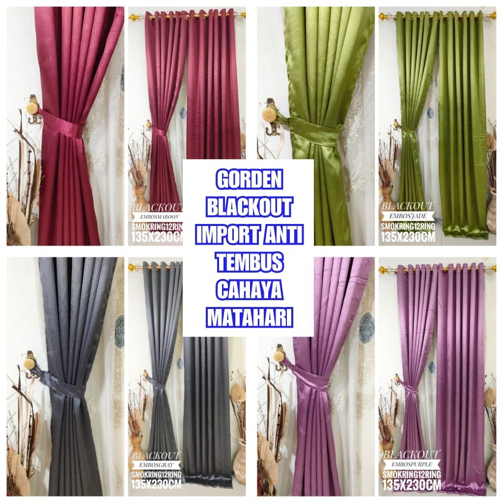 GORDEN BLACKOUT IMPORT ANTI TEMBUS CAHAYA MATAHARI / HORDEN BLACKOUT / KORDEN BLACKOUT / GORDEN PREM