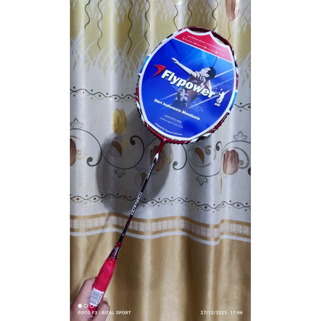 Raket Flypower Tornado 800 | T800 | Original Bonus Komplit