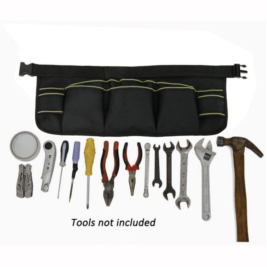 Tas Pinggang Alat Banyak Kegunaan Tas Organizer Teknisi Tas Pinggang Teknisi Simpel Bahan Cordura Ku