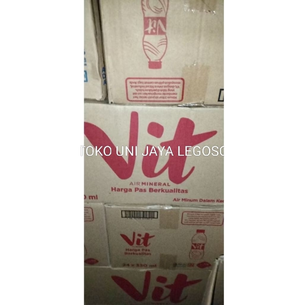 vit air mineral 330ml × 24 air mineral kemasan botol