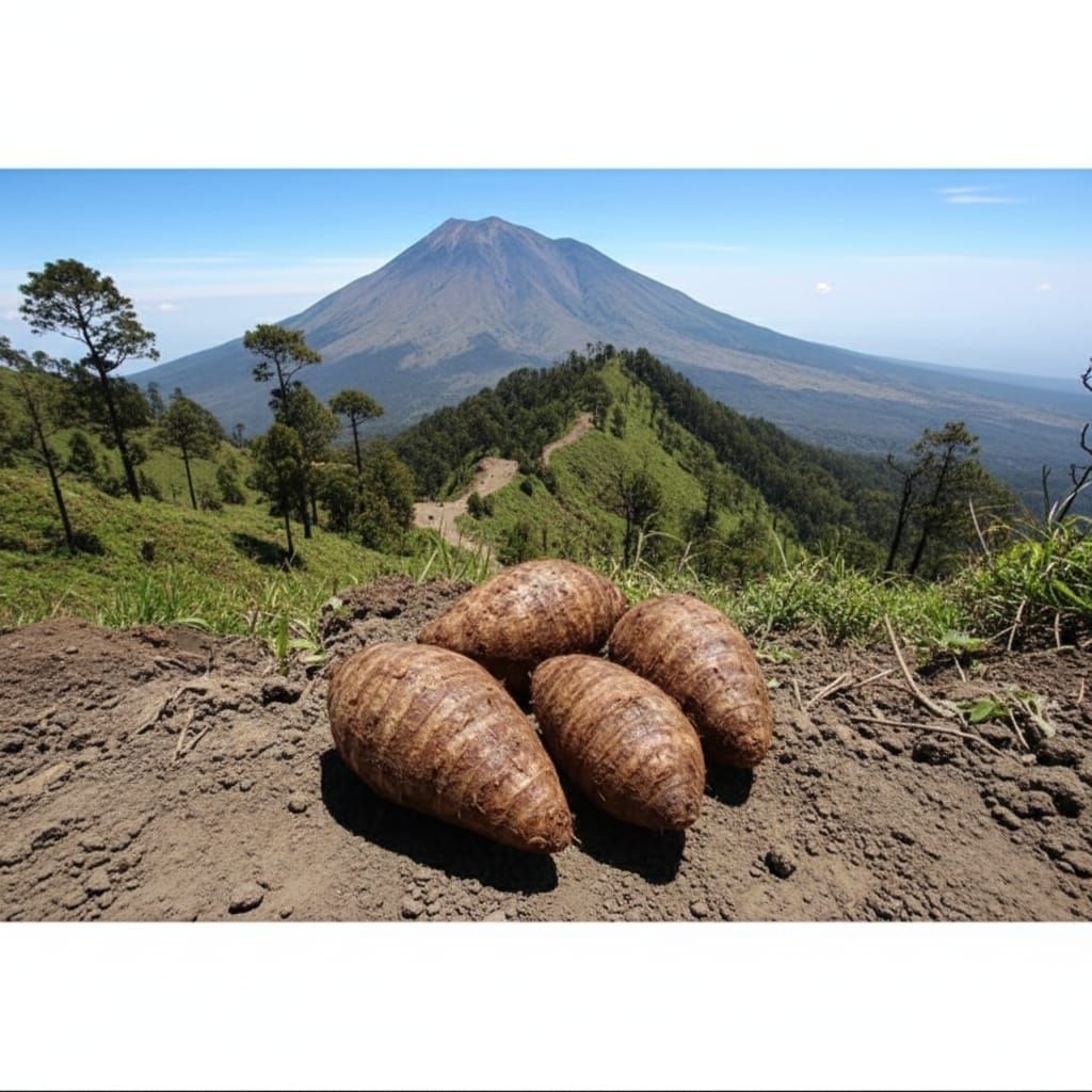 ubi talas mbote asli senduro lumajang fresh segar 1kg