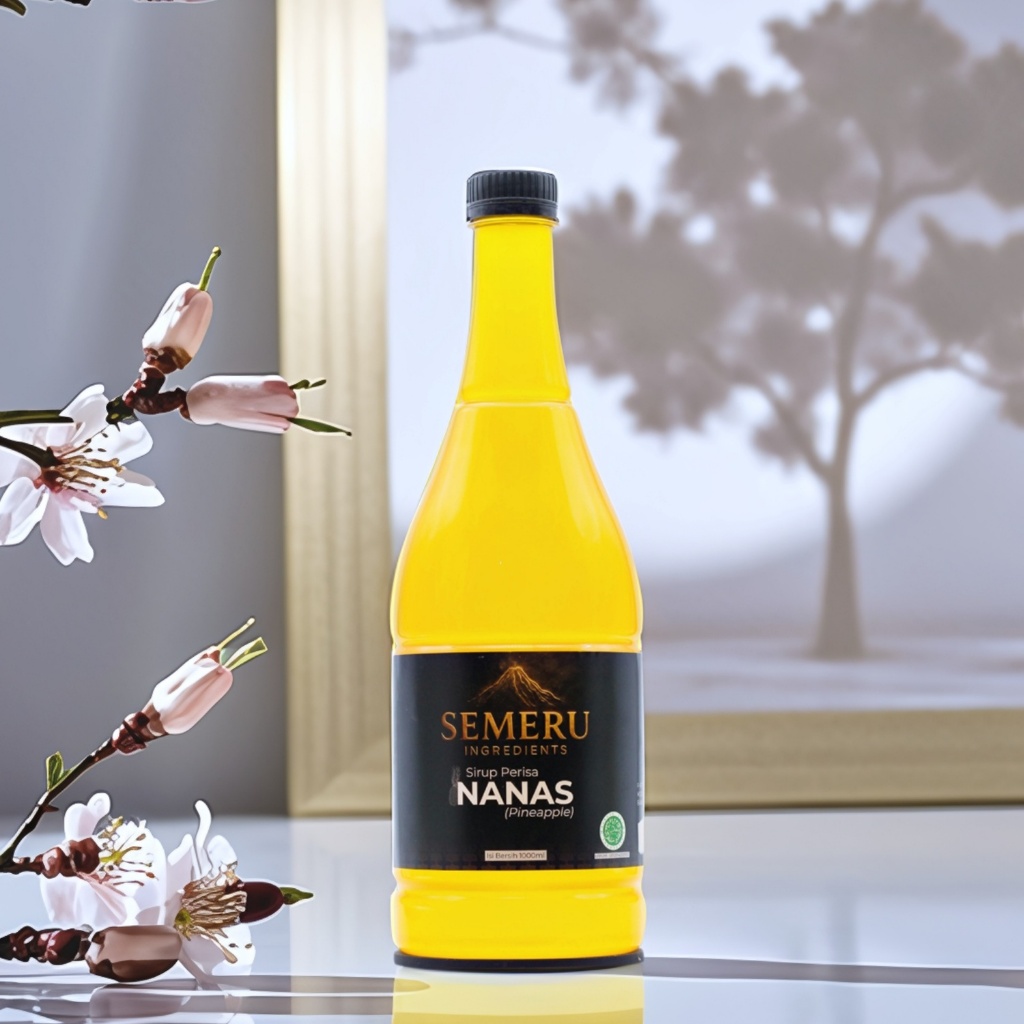 SEMERU Sirup - Sirup Nanas/Pineapple 1.000 ml - Minuman Flavor Nanas/Pineapple
