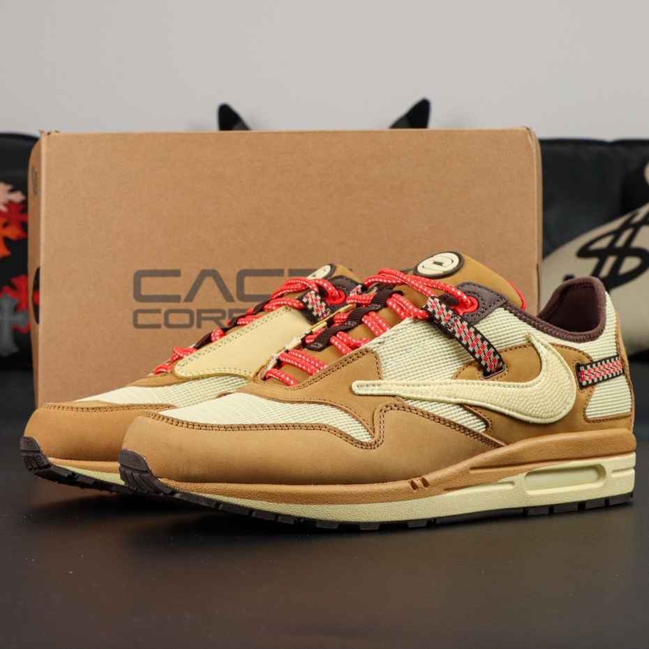 sepatu sneakers Nike Air Max 1 Travis Scott Cactus Jack