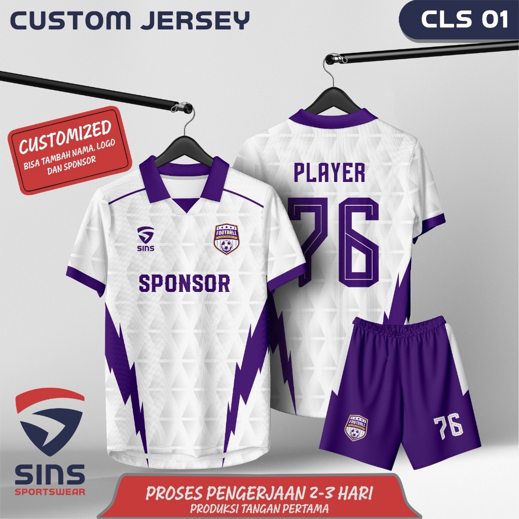 KAOS JERSEY STELAN SEPAKBOLA PRINTING CLS 01
