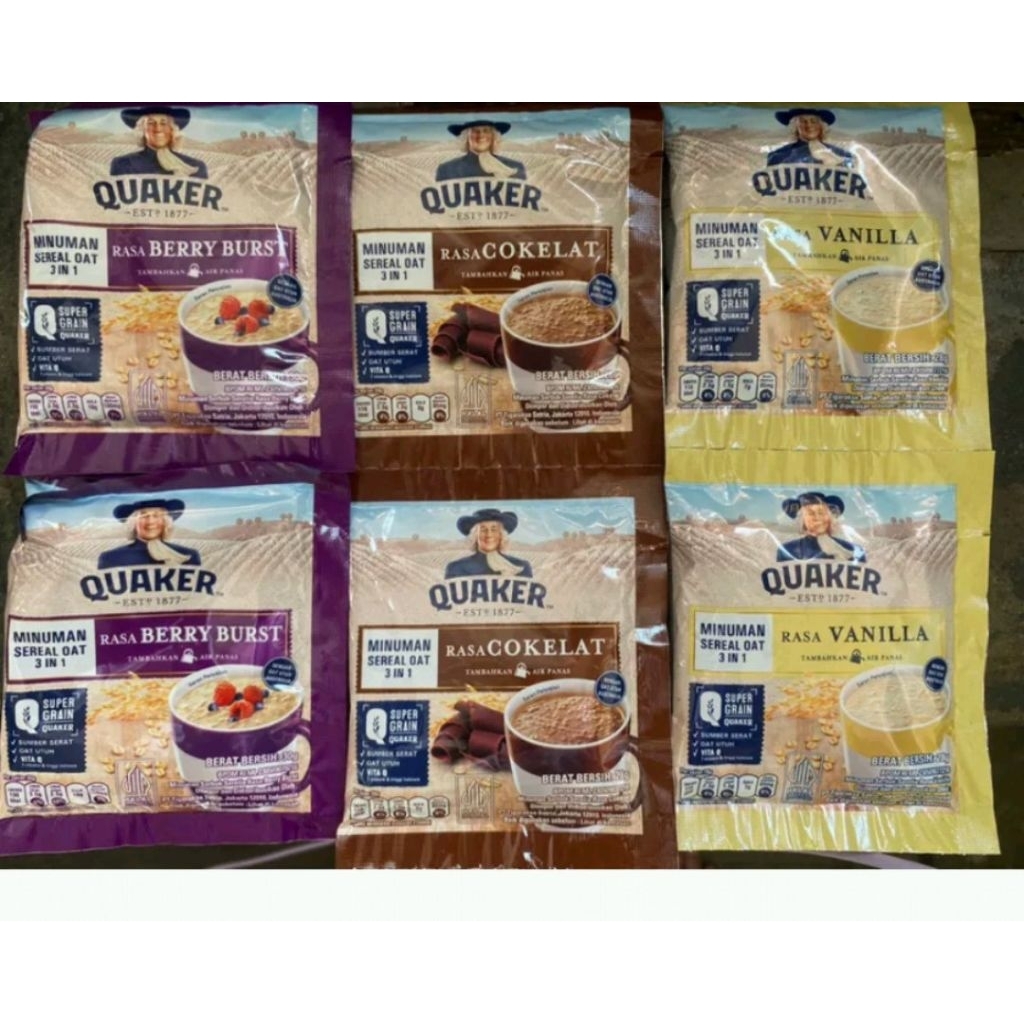 Quaker Oat 3 in 1 Minuman Sereal Oat 5 Sachet