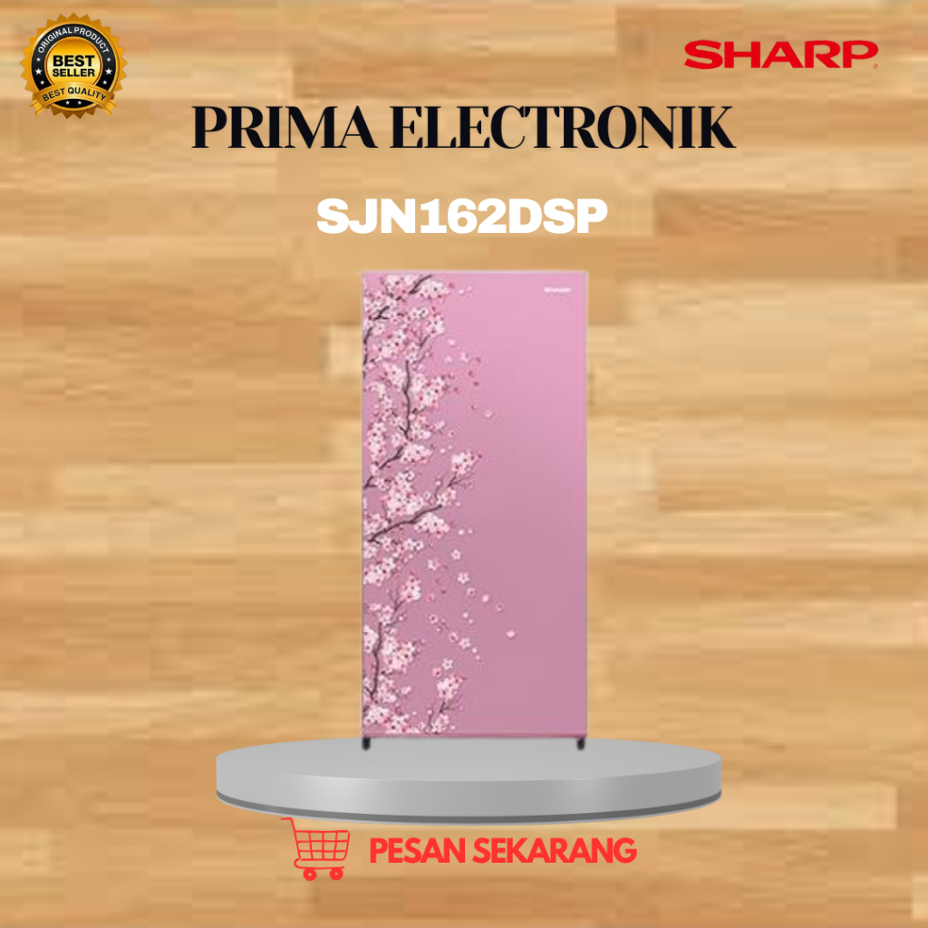 SHARP KULKAS 1 PINTU SJN162DSP 128L/SJN-162DSP/SJN 162DSP/KULKAS LOW WATT MURAH ORIGINAL BERGARANSI
