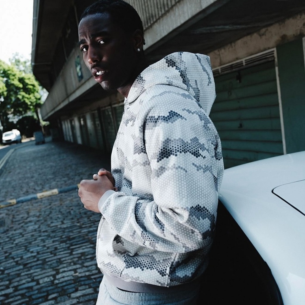 MERTRA Snakeskin Zip-Up Hoodie