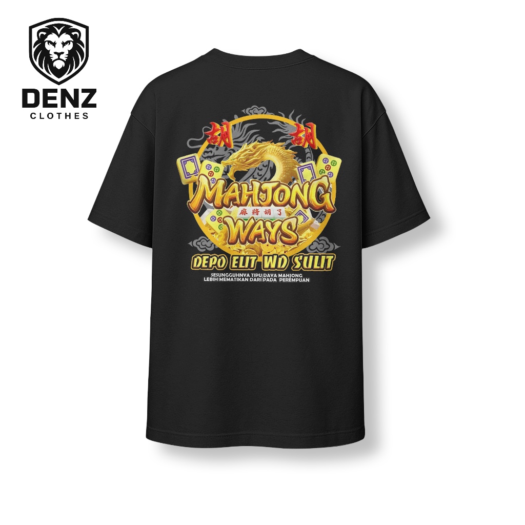 Kaos Pria Mahjong Ways 2 Vol 2 | Kaos Distro Mahjong Ways 2 | Cotton Combed | DENZ