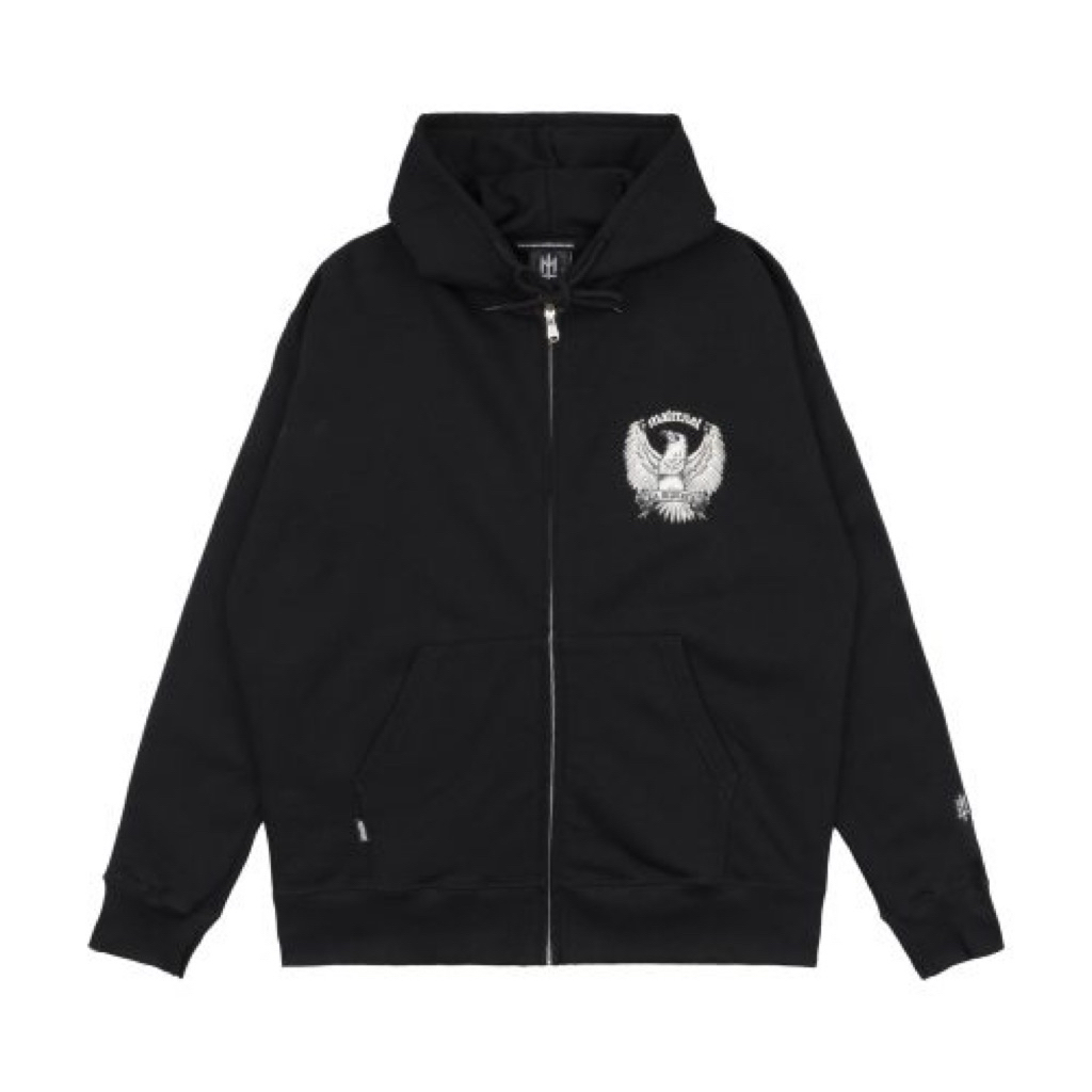LAMUER Maternal Disaster zip-up hoodie
