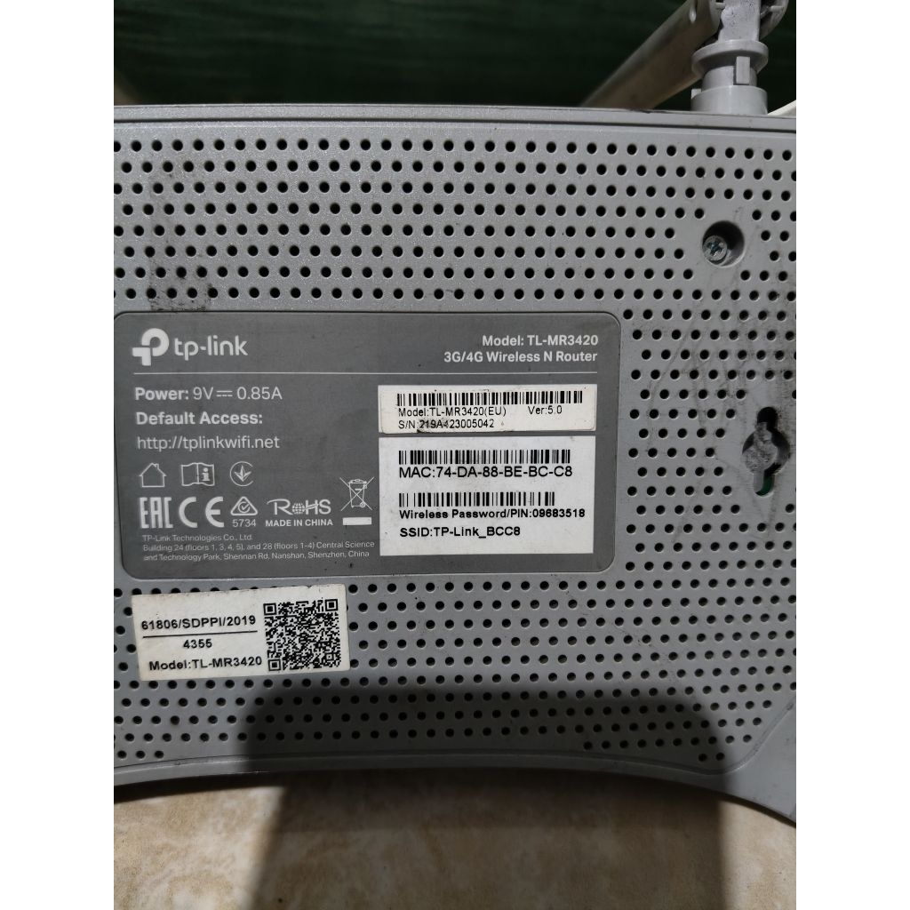 ROUTER TP-LINK TL-MR3420