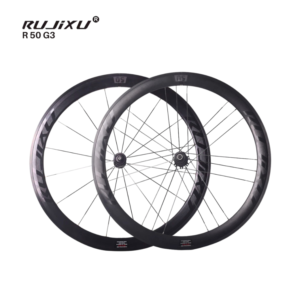RUJIXU R 50 G3 700c Wheelset Sepeda Roadbike 50mm Rims Brake Rachet System