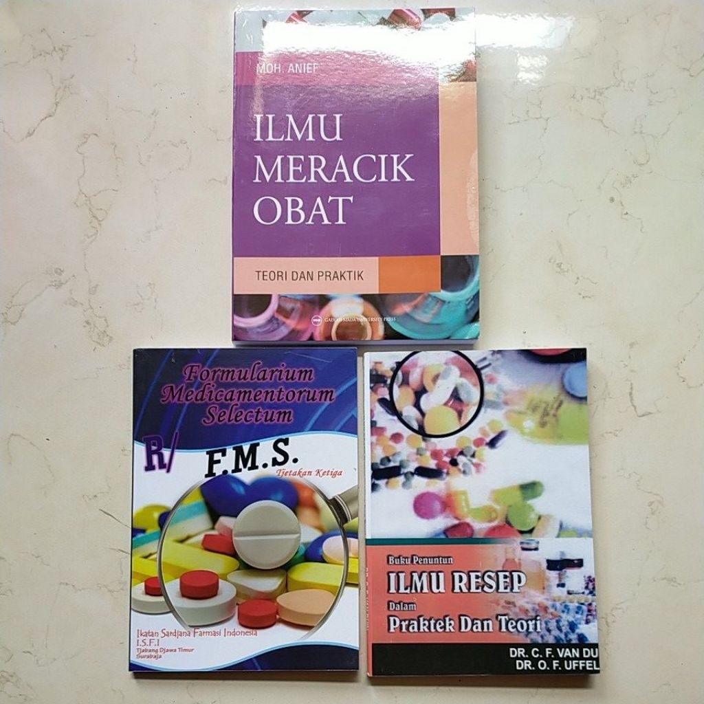 3 buku paket farmasi imo, ilres, fms