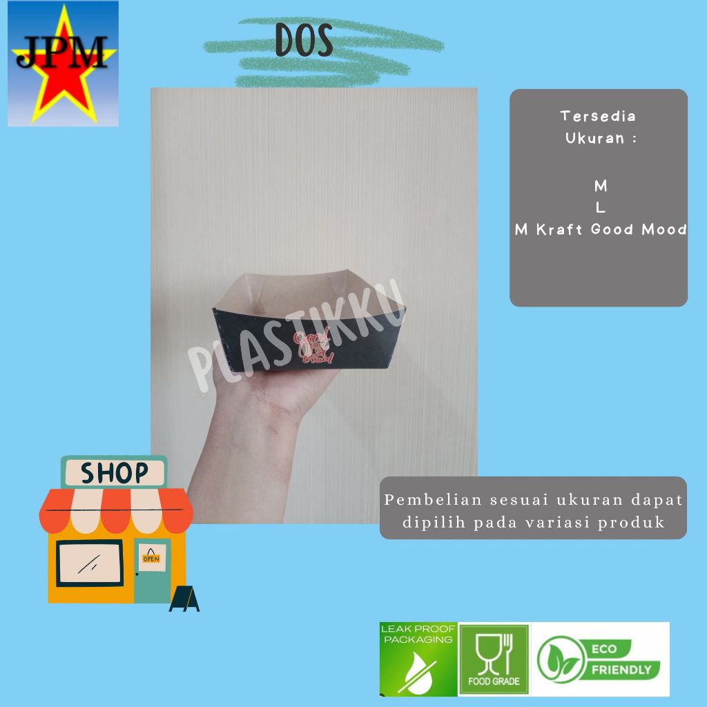 Paper Tray / Piring Kertas / Wadah Makanan