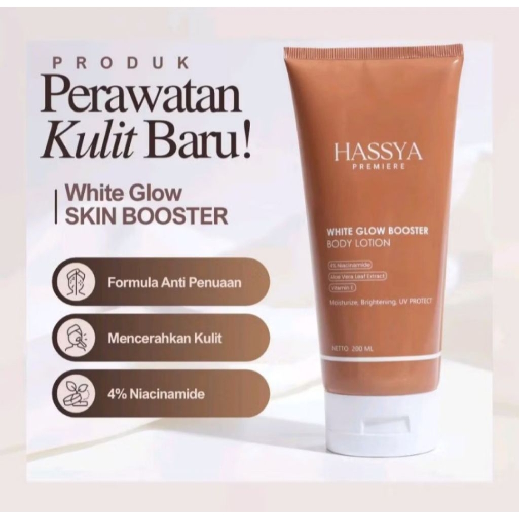 (BPOM) HASSYA BODYSKIN Whitening Body Lotion Booster