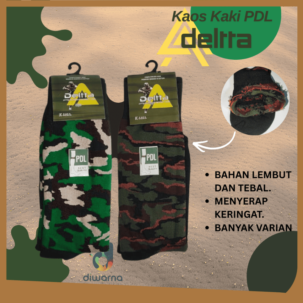 (1 lusin) Kaos Kaki PDL Panjang | DELTA PDL army sock