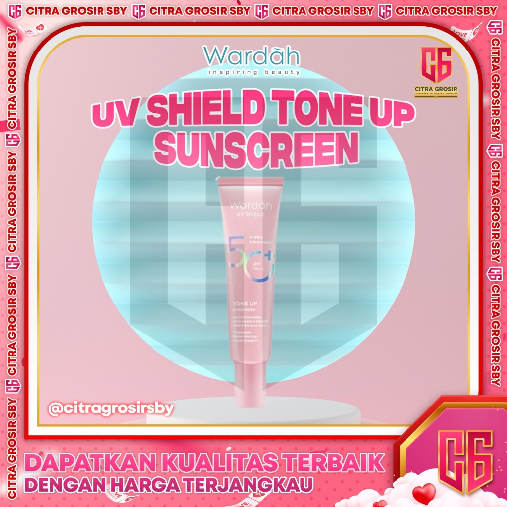 WARDAH UV Shield Tinted Tone Up Sunscreen SPF 50+ Pa+++ || Sunscreen Wajah || Wardah Hybrid Sunscree