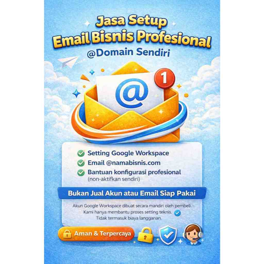 JASA DOMAIN EMAIL  masa akitf 1 day